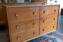 Load image into Gallery viewer, Vintage Six Drawer Low Dresser
