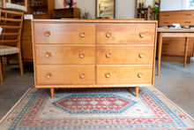 Load image into Gallery viewer, Vintage Six Drawer Low Dresser
