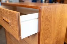 Load image into Gallery viewer, Vintage Teak Six Drawer Tall Boy Dresser
