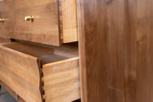 Load image into Gallery viewer, Restored Solid Birch Six Drawer Dresser
