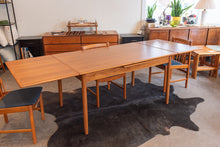 Load image into Gallery viewer, Restored Teak Drawleaf Dining Table
