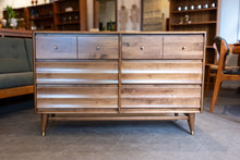 Load image into Gallery viewer, Restored Solid Birch Six Drawer Dresser
