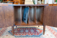 Load image into Gallery viewer, Vintage Walnut Record Cabinet
