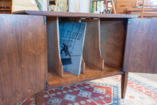 Load image into Gallery viewer, Vintage Walnut Record Cabinet
