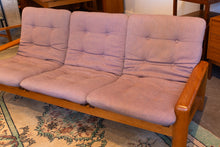 Load image into Gallery viewer, Vintage Teak Three Seater Sofa
