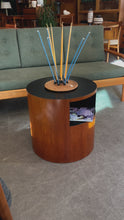 Load and play video in Gallery viewer, Vintage RS Associates Teak Drum Side Table
