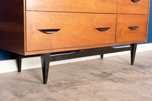 Load image into Gallery viewer, Vintage Four Drawer Walnut Dresser
