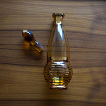 Load image into Gallery viewer, Amber and Gold Decanter
