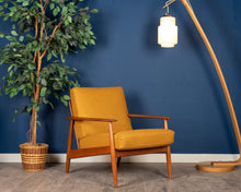 Load image into Gallery viewer, Vintage Reupholstered Scandanavian Teak Lounge Chair
