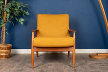 Load image into Gallery viewer, Vintage Reupholstered Scandanavian Teak Lounge Chair
