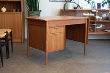 Load image into Gallery viewer, Vintage Drop Leaf Teak Desk
