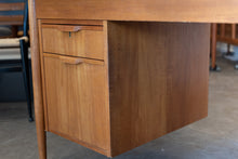 Load image into Gallery viewer, Vintage Drop Leaf Teak Desk
