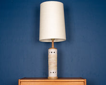 Load image into Gallery viewer, Vintage Teak and Ceramic Table Lamp
