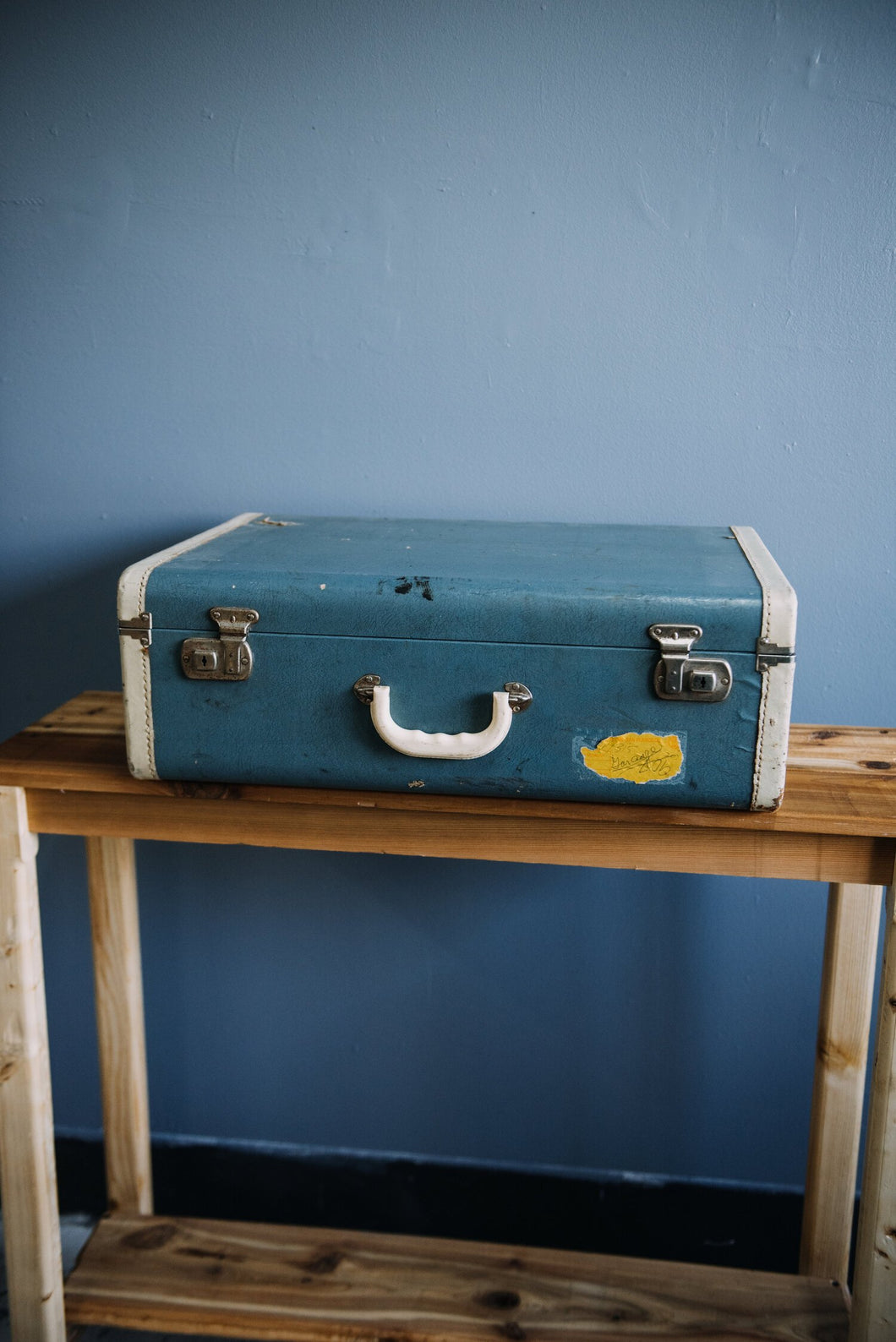 Suitcase - Baby Blue with Silver Hardware - 119