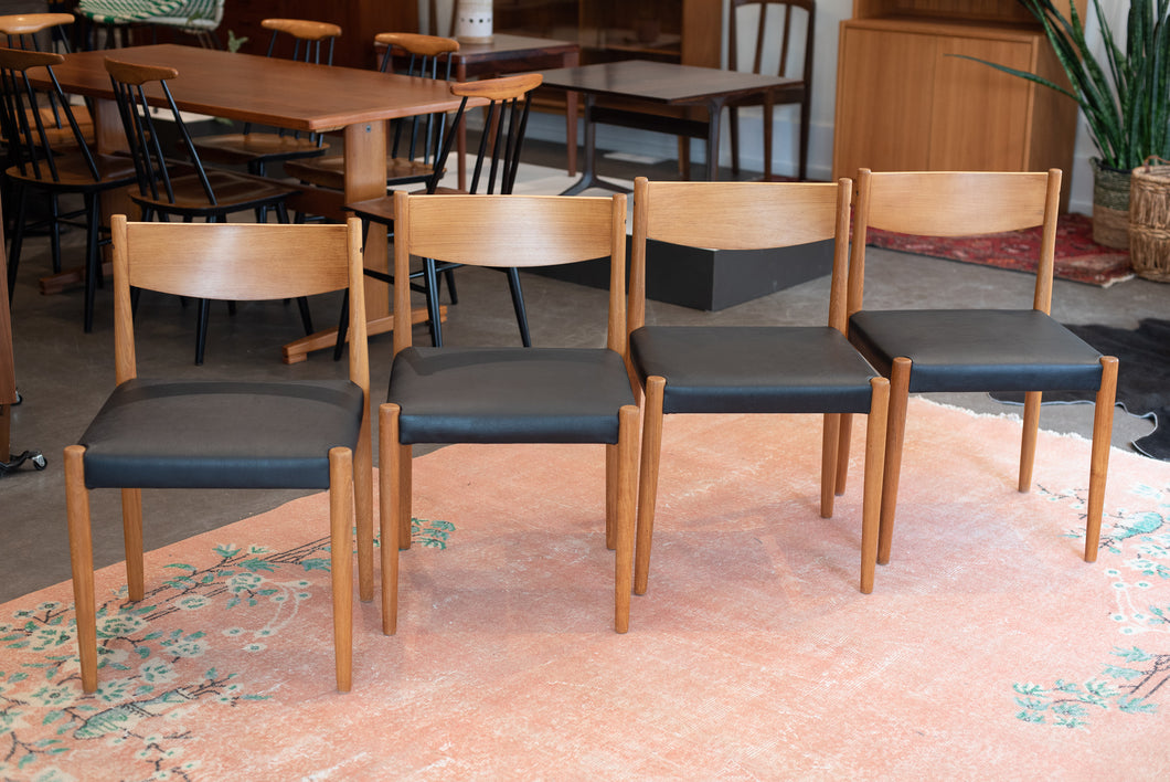 Danish Frem Rojle Teak Dining Chairs (Set of Four)