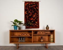 Load image into Gallery viewer, Vintage Teak Bookshelf / Cabinet with Glass Doors
