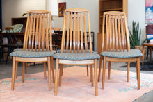 Load image into Gallery viewer, Vintage Teak Slat Back Dining Chairs (Set of Six)
