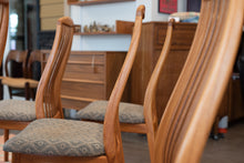 Load image into Gallery viewer, Vintage Teak Slat Back Dining Chairs (Set of Six)
