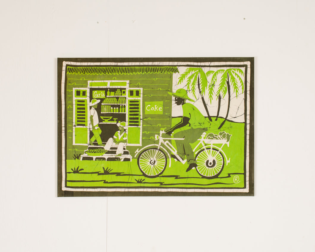 Green Bicycle Coke Print