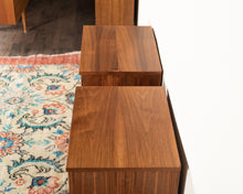Load image into Gallery viewer, Vintage Bedside Table Pair in Walnut
