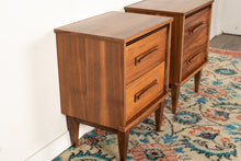 Load image into Gallery viewer, Vintage Bedside Table Pair in Walnut
