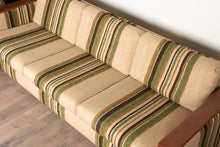 Load image into Gallery viewer, Vintage Teak Sofa with Solid Teak Armsrests
