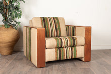 Load image into Gallery viewer, Vintage Teak Club Chair with Solid Teak Armrests
