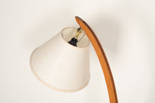 Load image into Gallery viewer, Vintage Danish Solid Teak Bow Lamp
