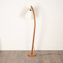 Load image into Gallery viewer, Vintage Danish Solid Teak Bow Lamp
