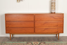Load image into Gallery viewer, Vintage Teak Six Drawer Dresser by Arenkiel for Torring
