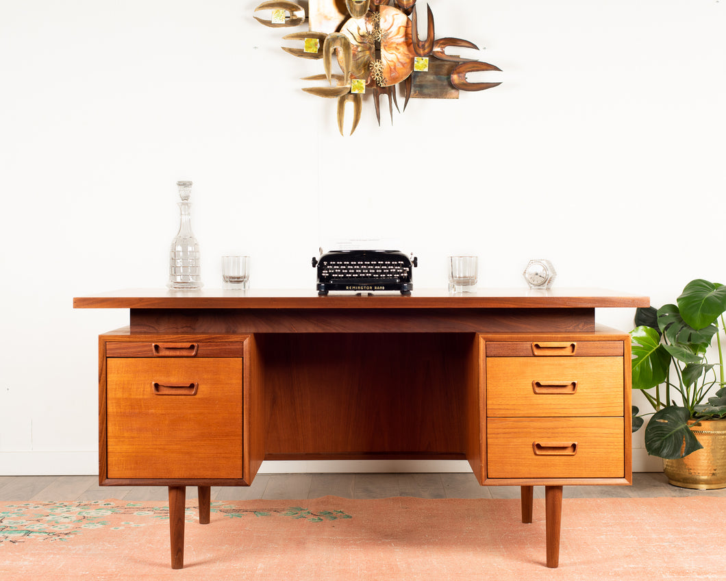 Vintage RS Associates Teak Executive Desk
