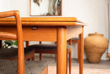 Load image into Gallery viewer, Vintage Danish Teak Drawleaf Dining Table
