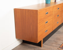 Load image into Gallery viewer, Vintage Teak Nine Drawer Dresser Attributed to RS Associates
