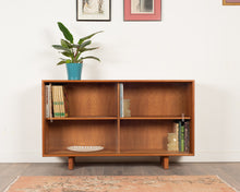 Load image into Gallery viewer, Vintage Teak Bookcase / Curio Cabinet

