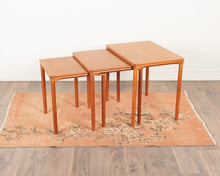 Load image into Gallery viewer, Vintage Danish Teak Nesting Tables

