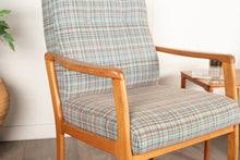 Load image into Gallery viewer, Reupholstered Vintage Teak Lounge Chairs- Set of 2
