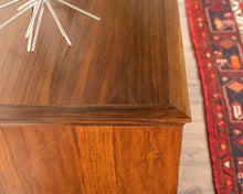 Load image into Gallery viewer, Refinished Vintage Honderich Walnut Sideboard with Drawers
