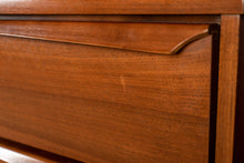 Load image into Gallery viewer, Vintage Vic-Art Walnut Nine Drawer Dresser with Mirror
