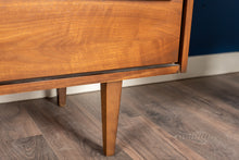 Load image into Gallery viewer, Vintage Vic-Art Walnut Nine Drawer Dresser with Mirror

