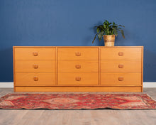 Load image into Gallery viewer, Vintage Teak Nine Drawer Dresser
