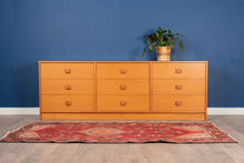 Load image into Gallery viewer, Vintage Teak Nine Drawer Dresser
