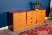 Load image into Gallery viewer, Vintage Teak Nine Drawer Dresser
