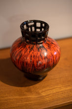 Load image into Gallery viewer, Evangeline Pottery Vase (Red/Black)
