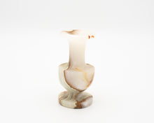 Load image into Gallery viewer, Small Vintage Alabaster Candle Holder / Vase

