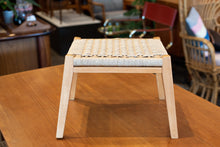 Load image into Gallery viewer, Vintage Beech and Danish Cord Footstool
