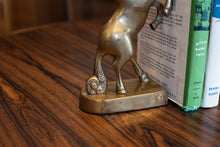 Load image into Gallery viewer, Vintage Brass Unicorn Bookends

