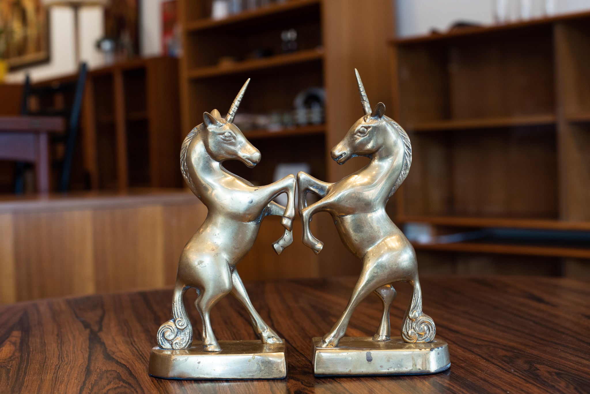 Vintage Brass Unicorn Bookends – KOLLEKTION