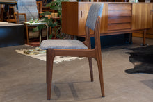 Load image into Gallery viewer, Reupholstered Vintage Afromosia Dining Chairs - Set of Six

