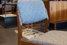 Load image into Gallery viewer, Reupholstered Vintage Afromosia Dining Chairs - Set of Six
