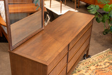 Load image into Gallery viewer, Vintage Honderich Six Drawer Walnut Dresser
